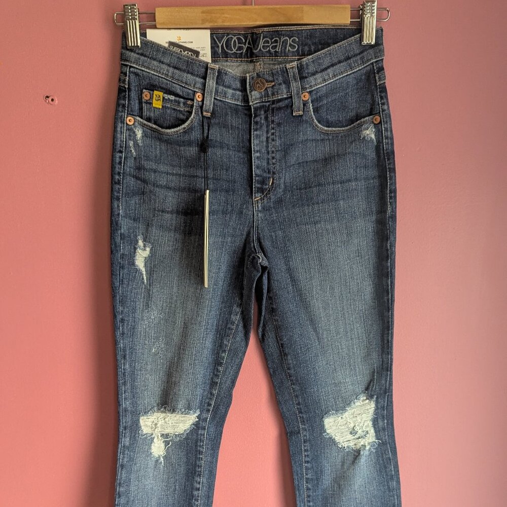 High waisted Ripped Skinnies